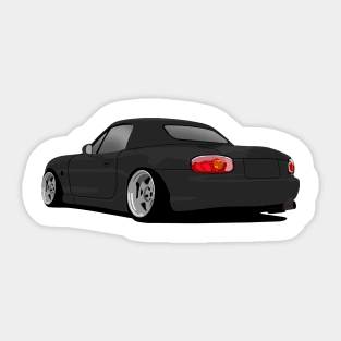 Black Mazda Miata Sticker